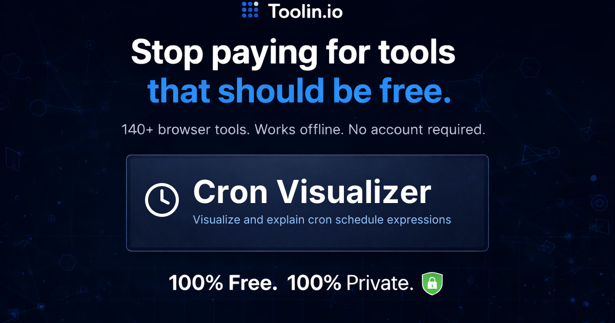 Visualize Cron Expressions Online Free – See Next Run Times | Toolin ...