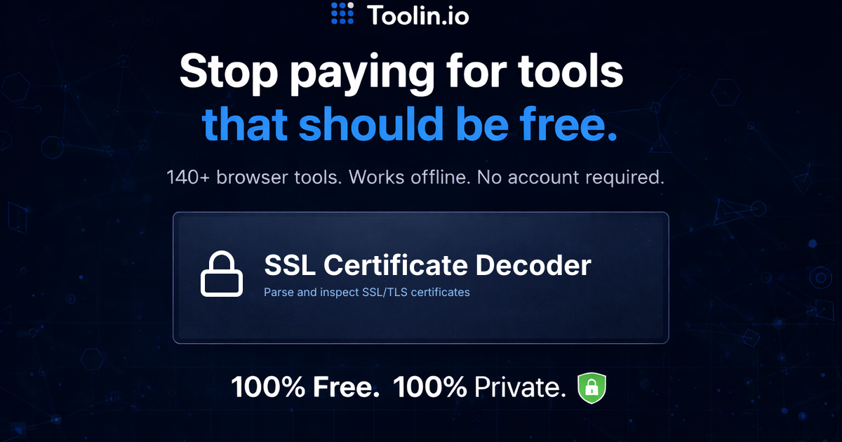 How to Decode an SSL Certificate – Inspect TLS Cert Details | Toolin ...